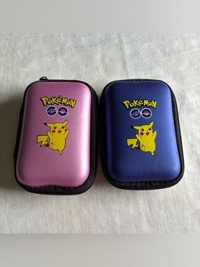 Pikachu Hard Shell Carry Case - Pink and Blue